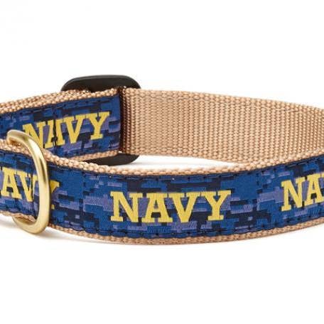 Navy Dog Collar for wholesale by Up Country, Inc.