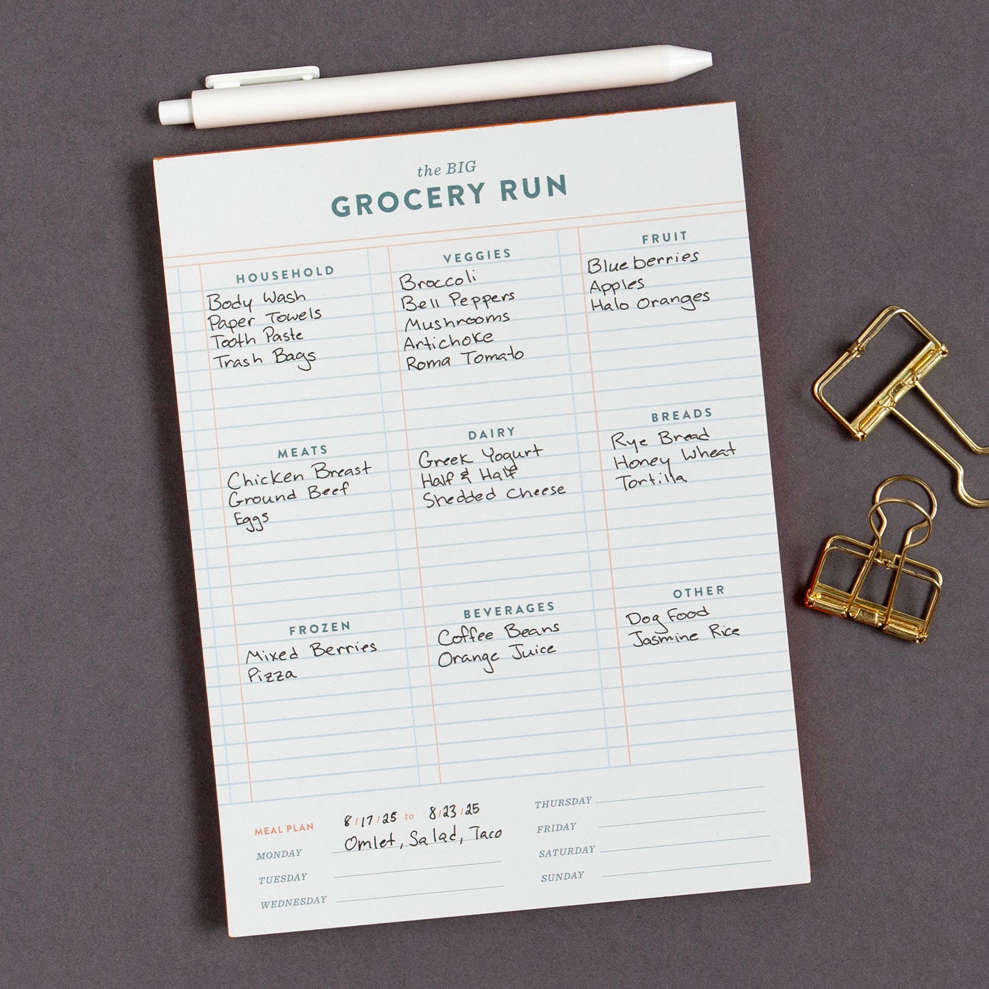 Studio Calico - Wholesale Kladblok - Boodschappenlijst 6x8 Wekelijkse Notitieblok2