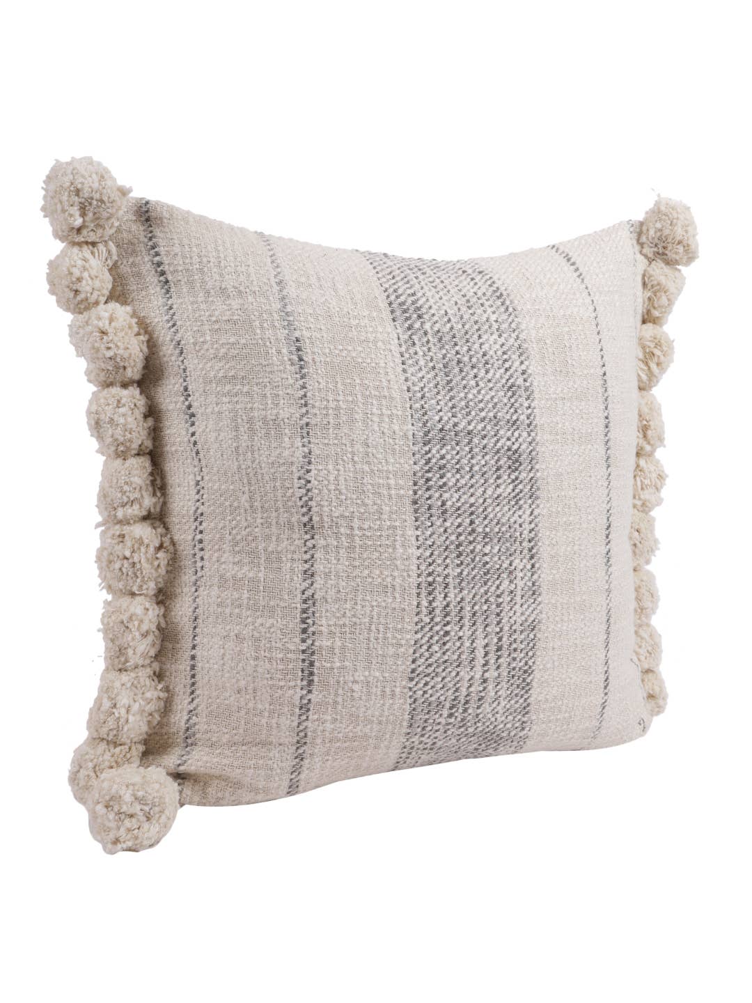 Eyda Homes - Wholesale Throw Pillow Cover - Stripe Pom Pom pillow cover | Discounted accent pillow cover4