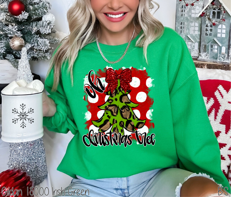 Bama Screens - Wholesale Sublimation Transfer - Red Dot Oh Christmas Tree #BS62074