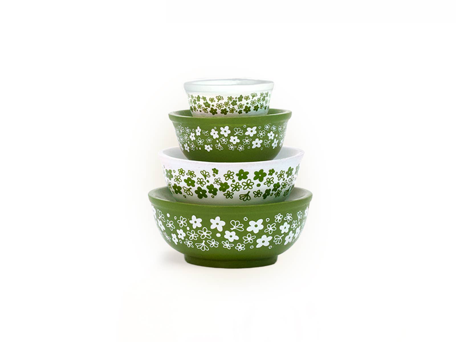 Twinkltoast - Wholesale Decorative Plate/Dish/Bowl - Mini Pyrex-Inspired Mixing Bowls – Retro Stackable Set17