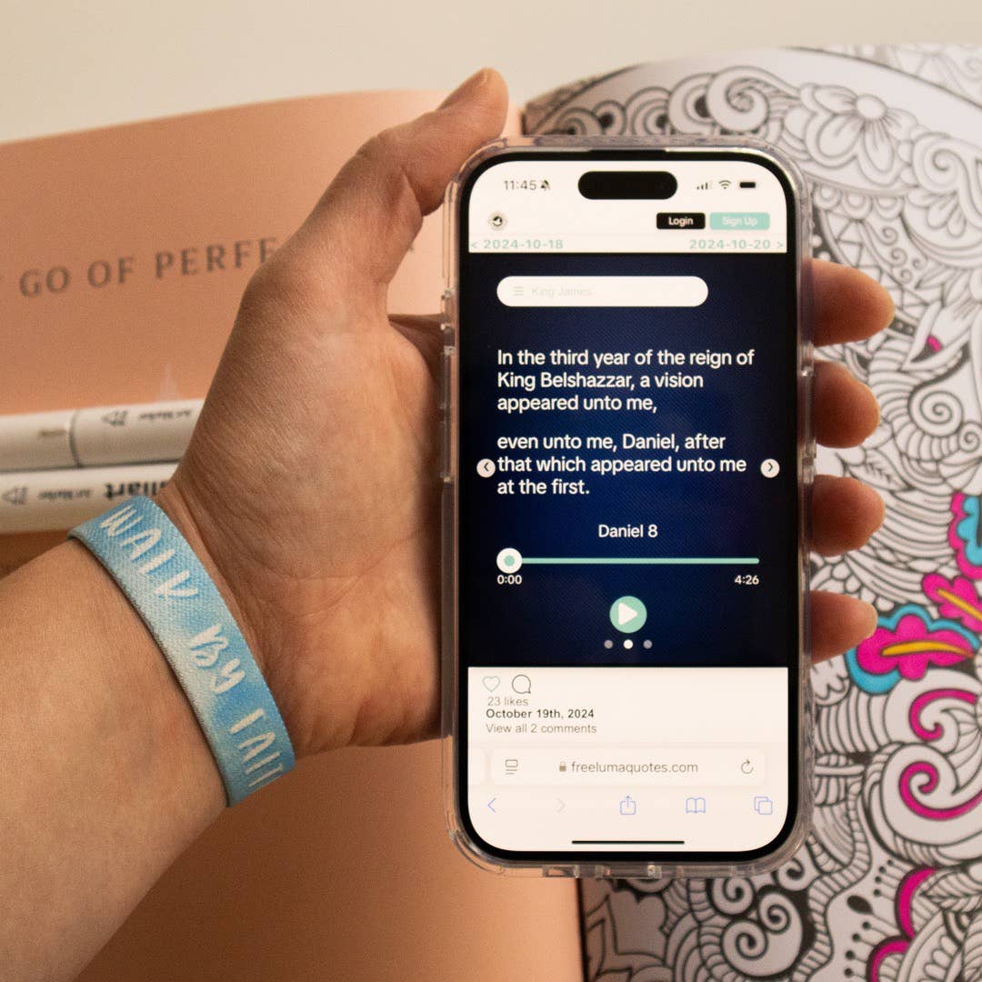 Free Luma - Wholesale Woven/Braided Bracelet - Walk By Faith NFC Bible Verse Bracelet3