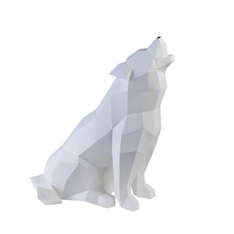 PAPERCRAFT WORLD – Großhandel Bastelset – Wolf 3D PaperCraft Origami Modell, Papierlampe8