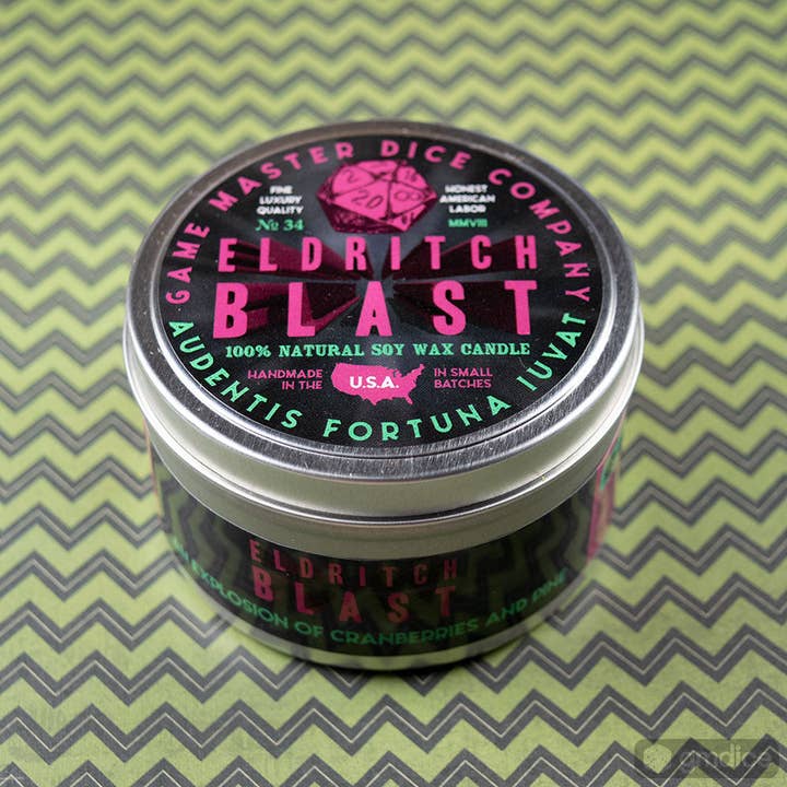 Game Master Dice - Wholesale Travel Candles - Eldritch Blast Gaming Candle