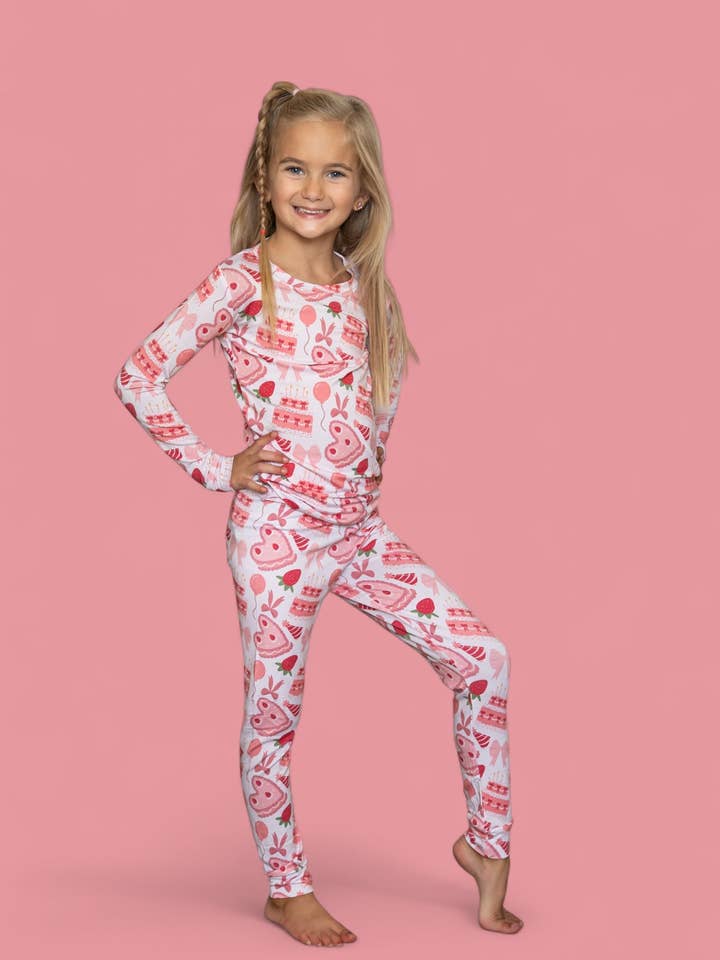 Dream Big Little Co. - Wholesale Sleepwear Set - Kids - BERRY SWEET BIRTHDAY DREAM SET18