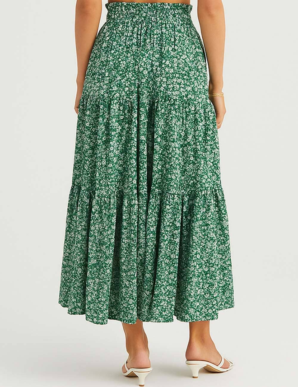 Sweetkama - Wholesale Skirt - Women's - Ladies Boho Elastic Waist Ruched Drawstring Skirt20