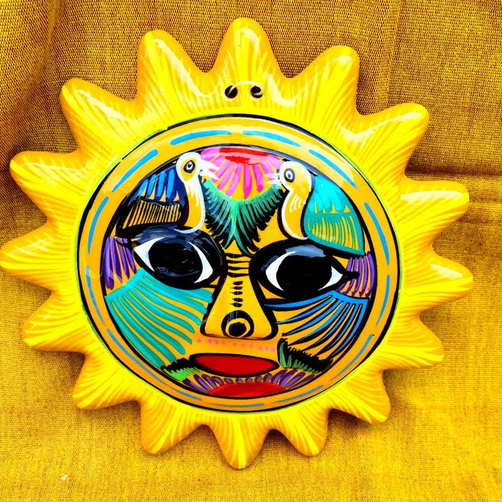 Ceramic Sun Medium @9.5 in for wholesale by Arara Enterprises