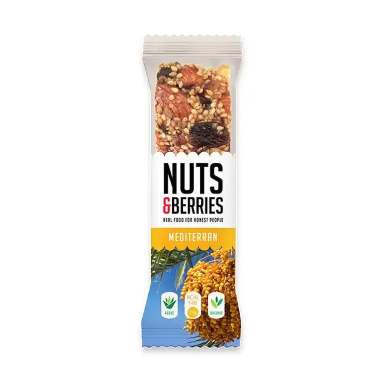 Original Market – Engroshandel Snackbars – Mediterranean Nuts & Berries bar 40g0