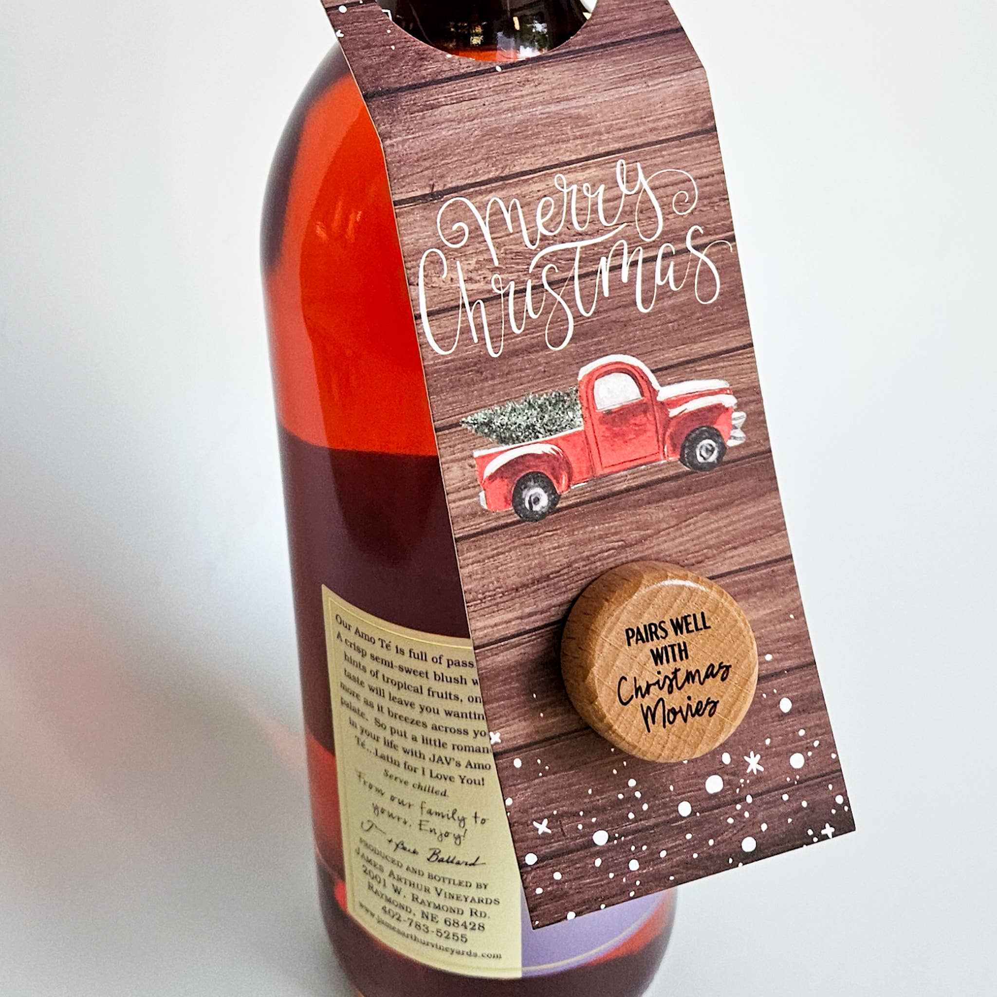 Lou Golden Designs - Wholesale Wine Stopper - Christmas Wine Bottle Gift Tag & Stopper4