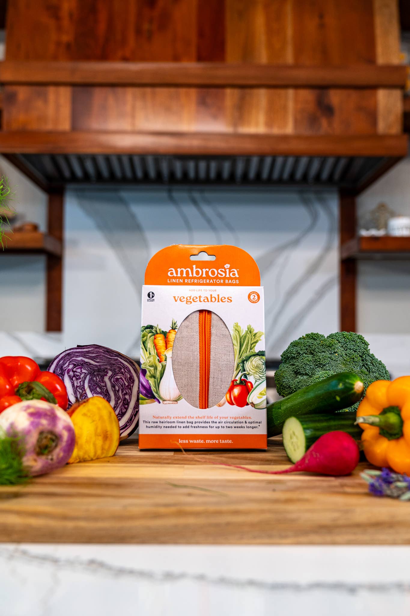 Ambrosia Bag - Wholesale Food Storage Wrap/Bag - Reusable Linen Bag for Vegetables |Reusable | Spring Kitchen