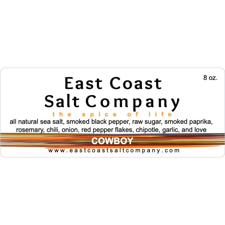 Cowboy Sea Salt 1/2 Pound for wholesale by Artisan Salts and More!