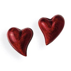 Boucles d'oreilles à tige Crown of my Heart en argent avec finition ignifuge pour la vente par Heartbreaker designd by Drachenfels