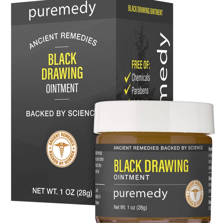 Puremedy - Wholesale Healing Salve/Balm/Cream - Black Drawing Ointment 1oz