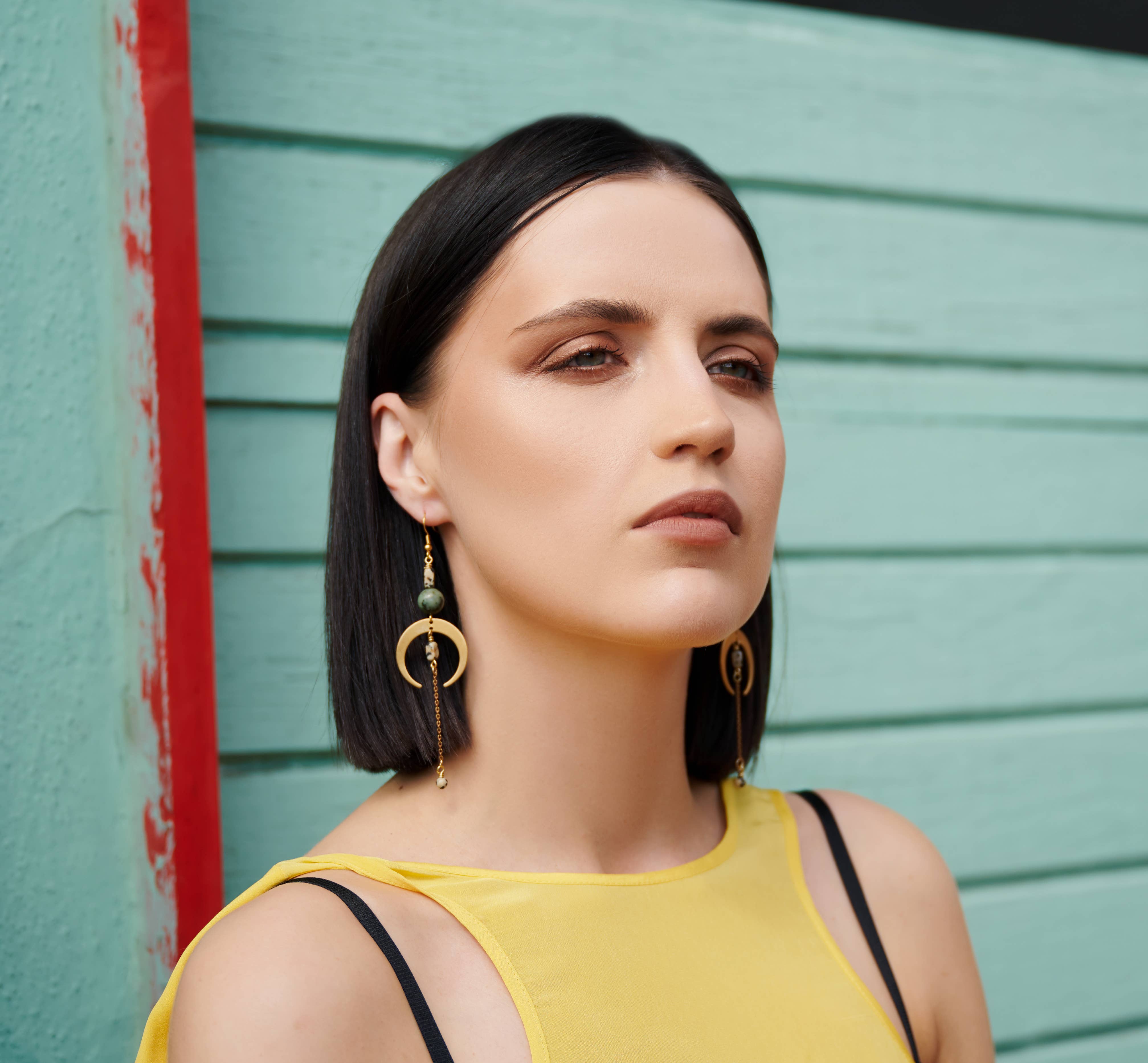 XTRA by Stacey - Wholesale Dangle Earrings - The Sasha Earring - African Turquoise0