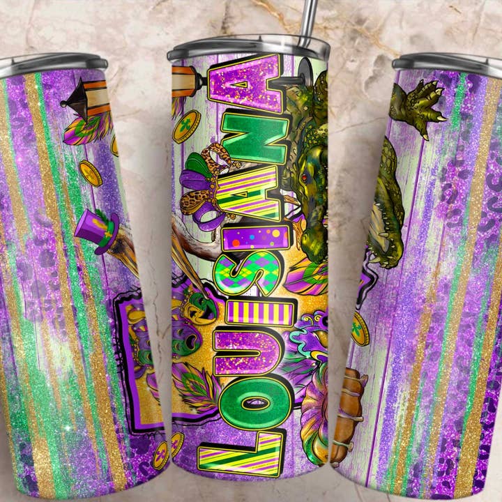Louisiana Mardi Gras Krus for engroshandel hos Bayou Born