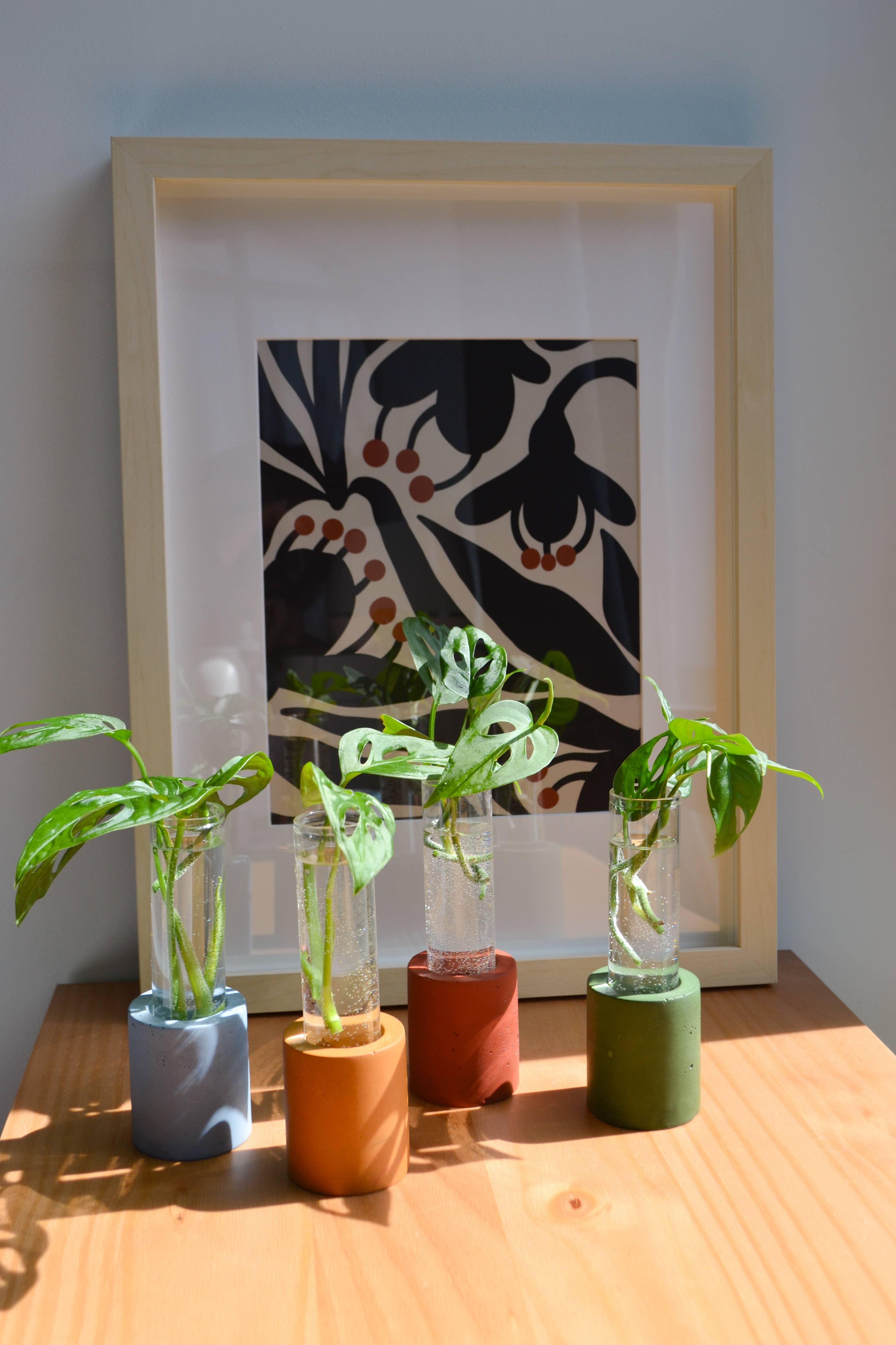 LindaMakess - Wholesale Vase - Single Concrete Plant Propagation Test tube Stand5