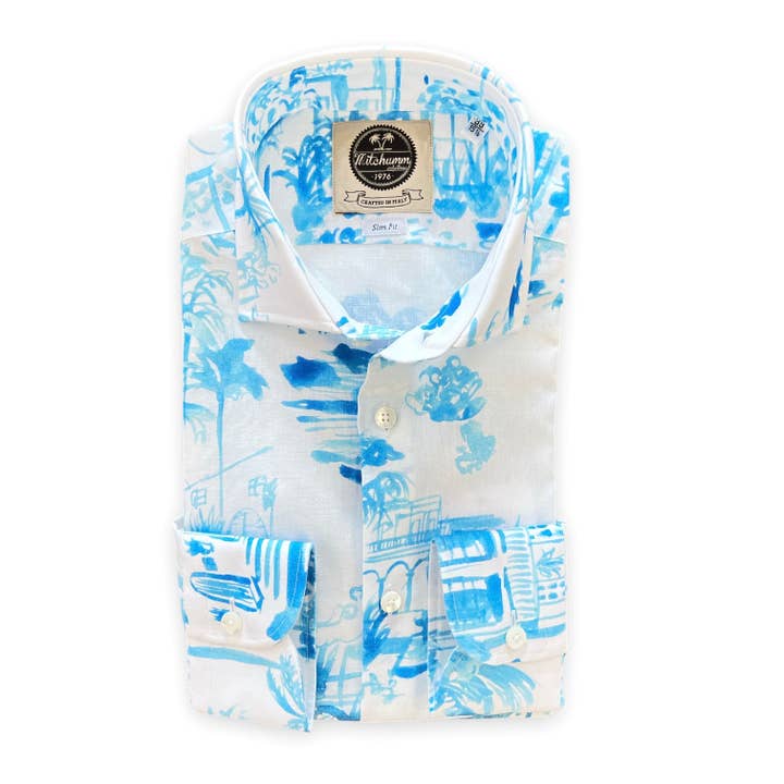 Kuba Aquarellbedrucktes Hemd für den Großhandel von Mitchumm Industries