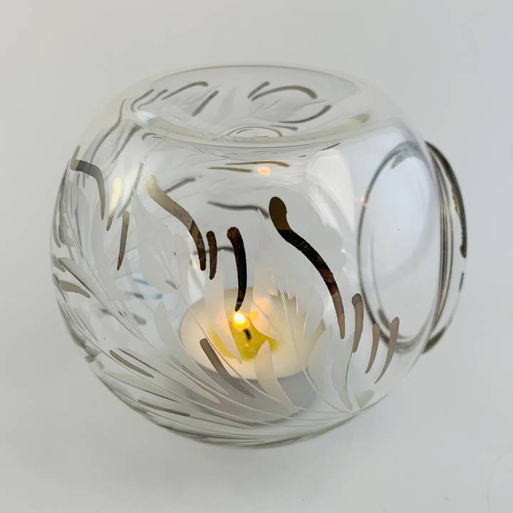 Blown Glass Oil Diffuser - Leaves for wholesale by Dandarah (Ships from USA)