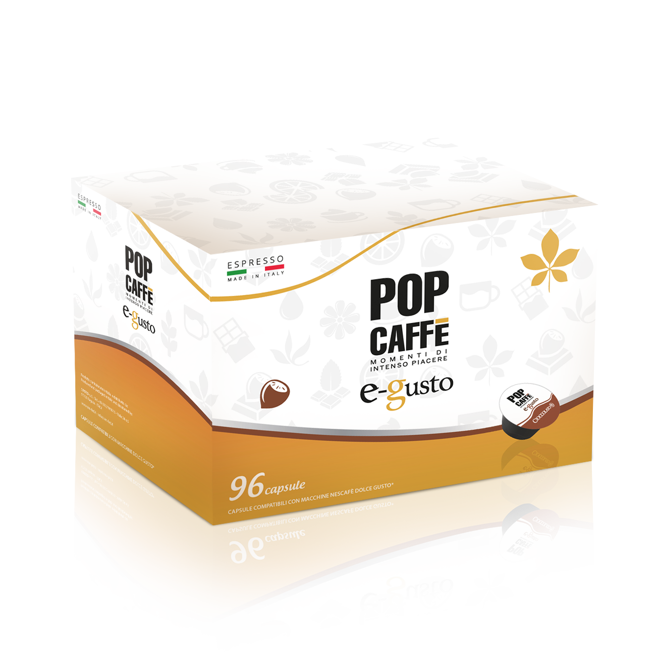 POP CAFFE' - Wholesale Instant Coffee/Espresso - E-GUSTO DRINKS - CIOCOMENTA
100% made in Italy0