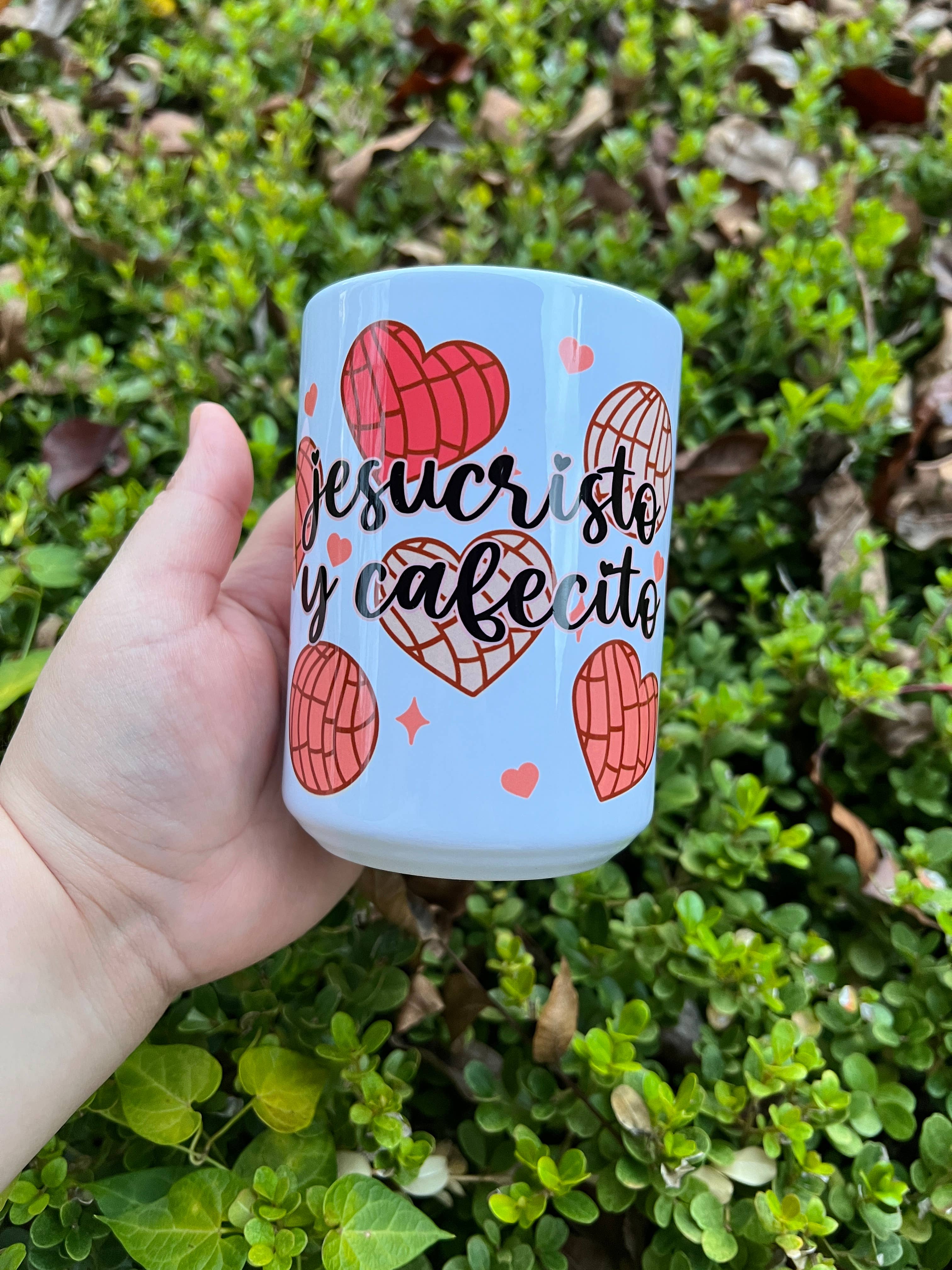 Shop Praise Creations - Wholesale Coffee Mug - Jesucristo y Cafecito 15oz mug - Spanish Christian Mug2