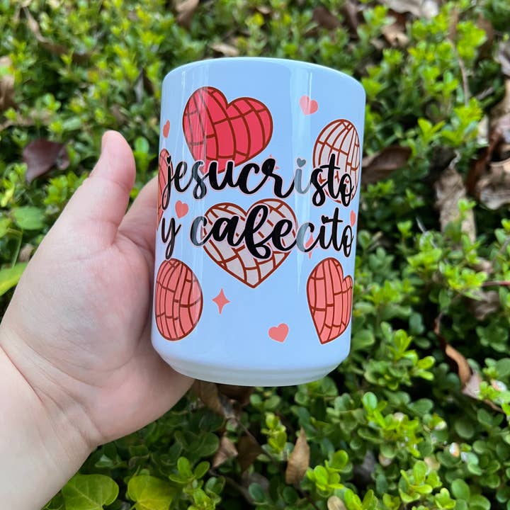 Shop Praise Creations - Wholesale Coffee Mug - Jesucristo y Cafecito 15oz mug - Spanish Christian Mug2