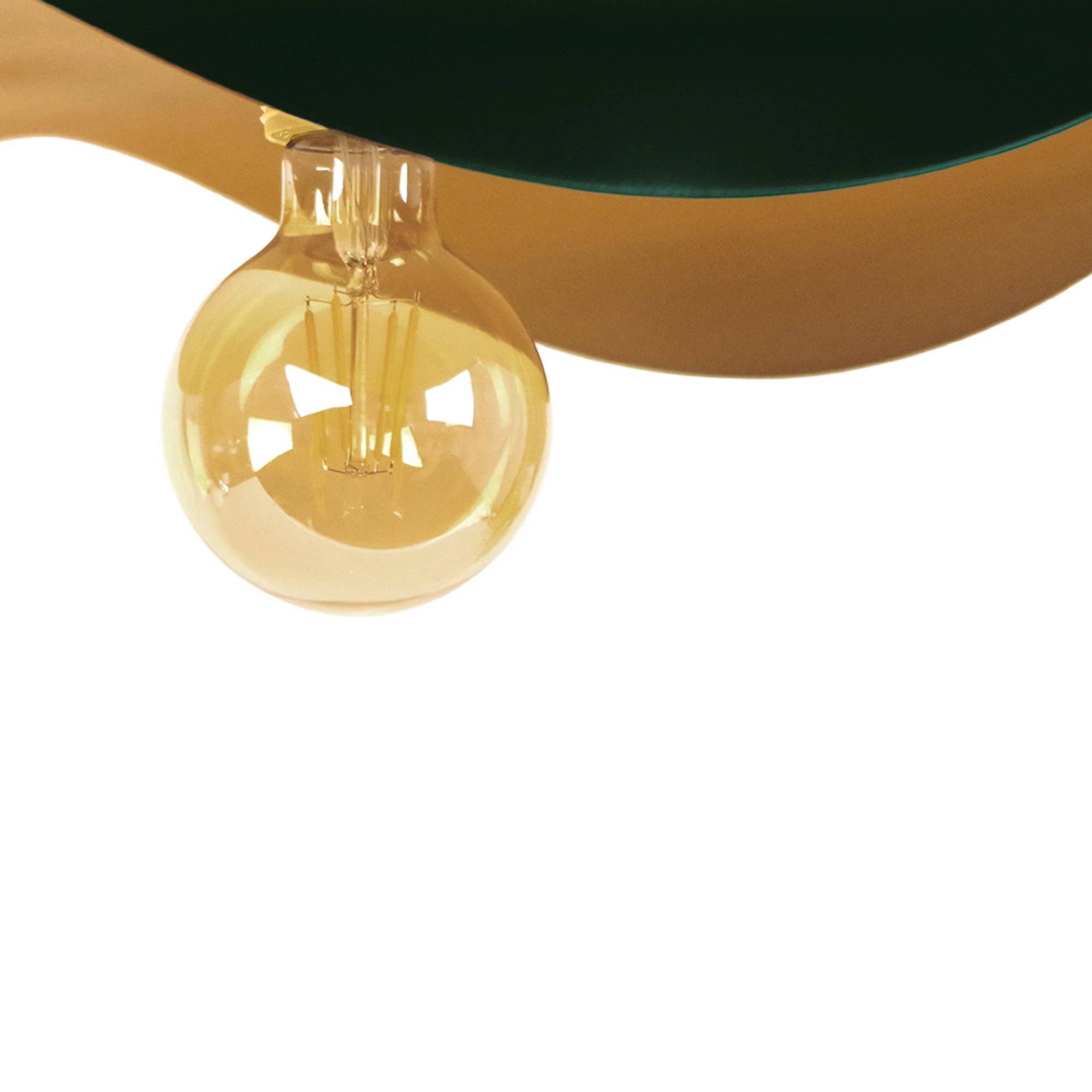 Tosel Shop - Wholesale Chandelier/Hanging Light - MADAME-LOT 3 - Suspension Green Metal Ladies' Hat2