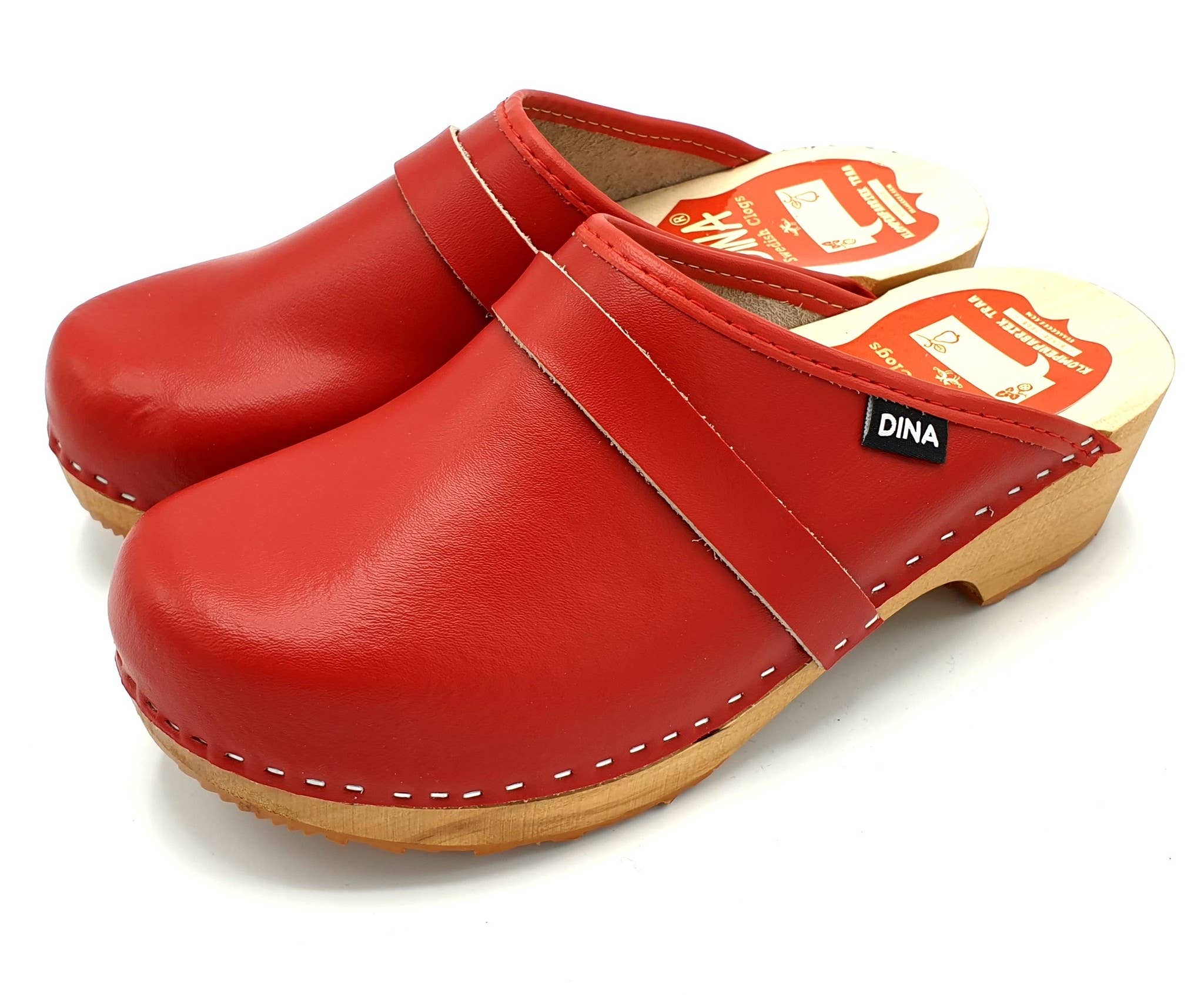 TRAAGOODS.COM – wholesale Clogs – Women's – Swedish Plain Red Clogs1
