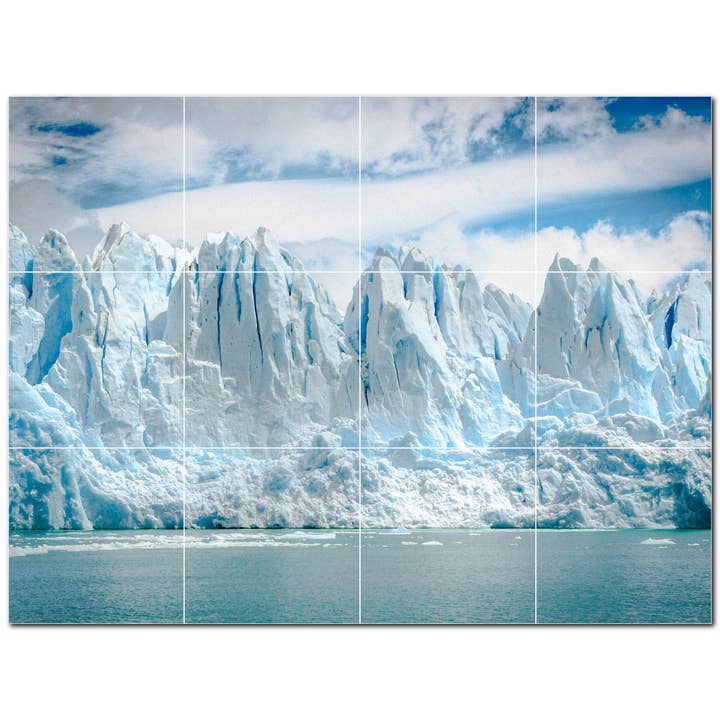 Ice Glacier Ceramic Tile Ceramic Tile Mural PT500720 for wholesale by Picture-Tiles.com