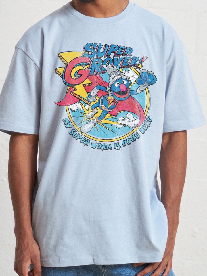 Threadheads - Wholesale Screen Printed T-Shirt - Men's - Super Grover Vintage T-Shirt
