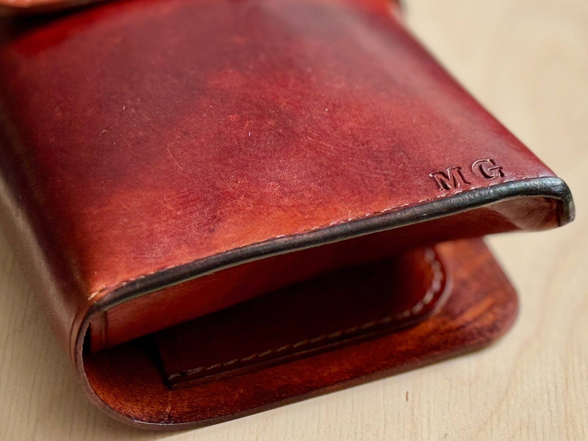 A. M. Aiken - Wholesale Humidor/Cigar Accessory - Hand-Dyed Leather Boveda Cigar Case2