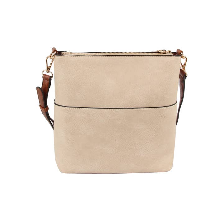 Handbag Factory Corp - Wholesale Crossbody Bag - Women's - Daily leather front zipper crossbody bag