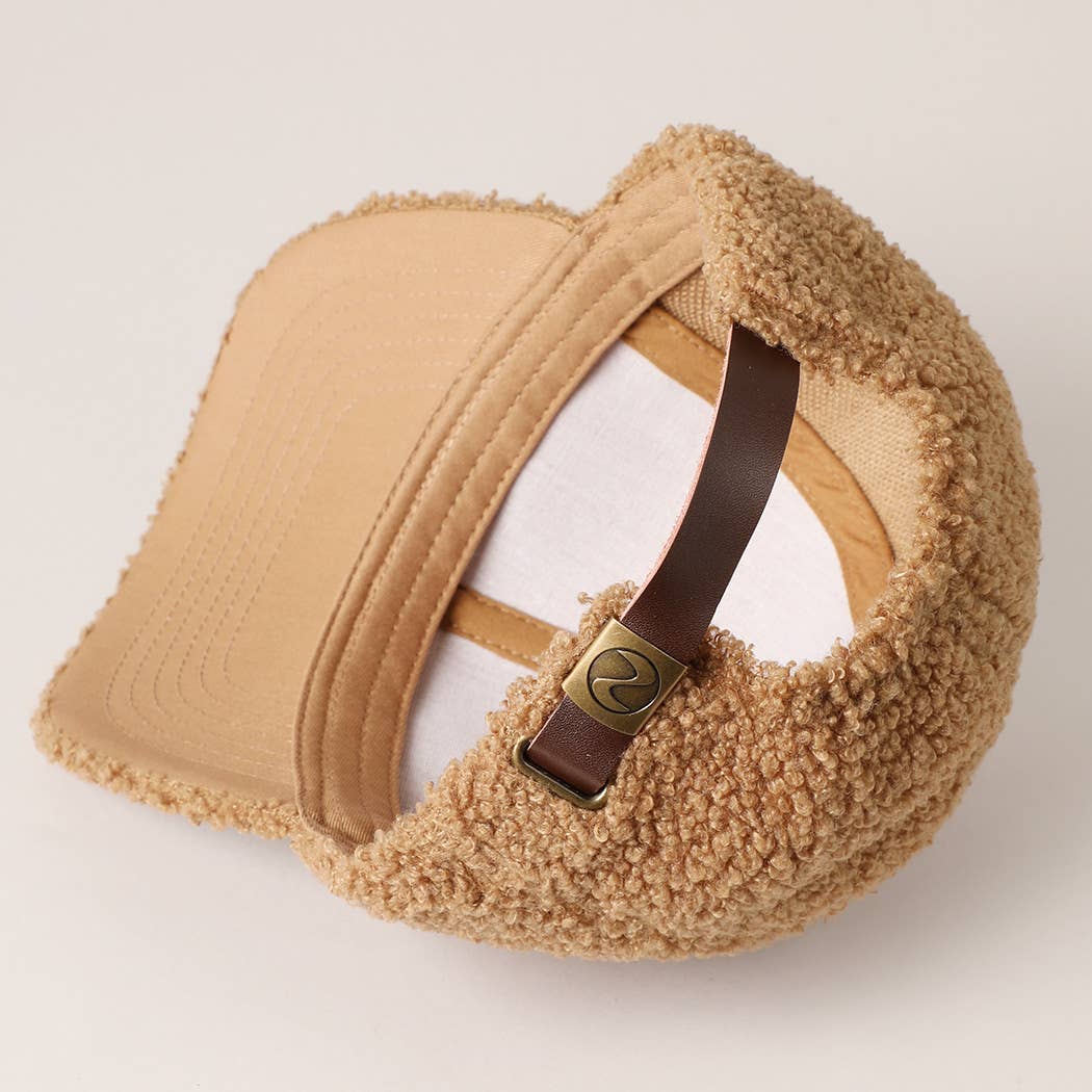 Fashion City - Wholesale Baseball Cap - Women's - Solid Colored Faux Sherpa Baseball Cap13