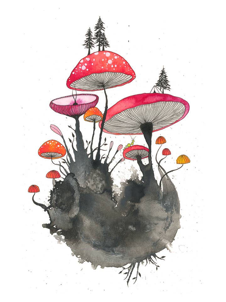 wild and weird - Stampa artistica per la vendita all'ingrosso da parte di Melissa Moss Art