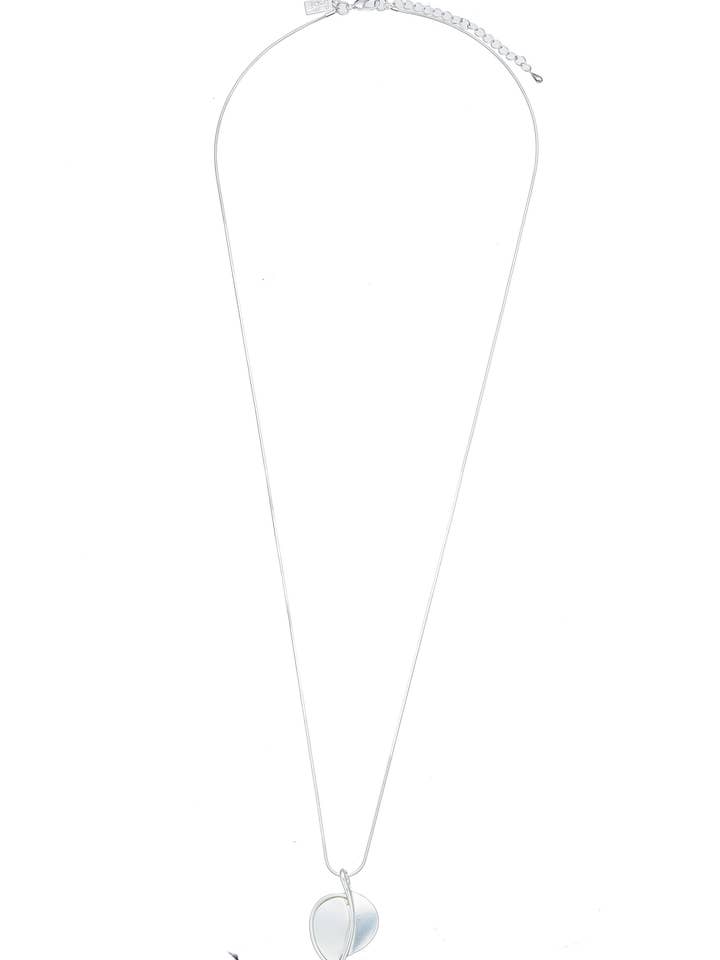 LesliiLange HalsketteLeaf Silber für den Großhandel von Leslii