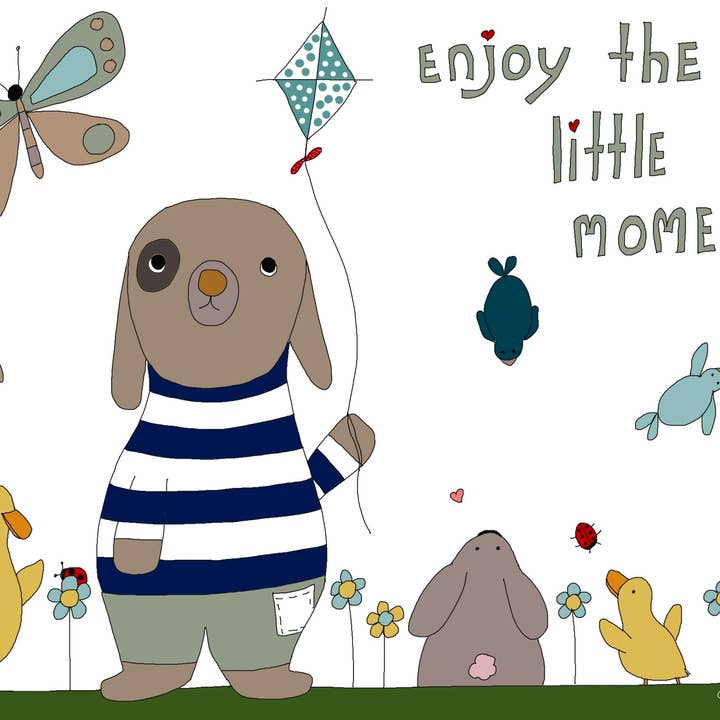 Carte de vœux « Profitez des petits moments » pour la vente par Elle Bee Art Studio