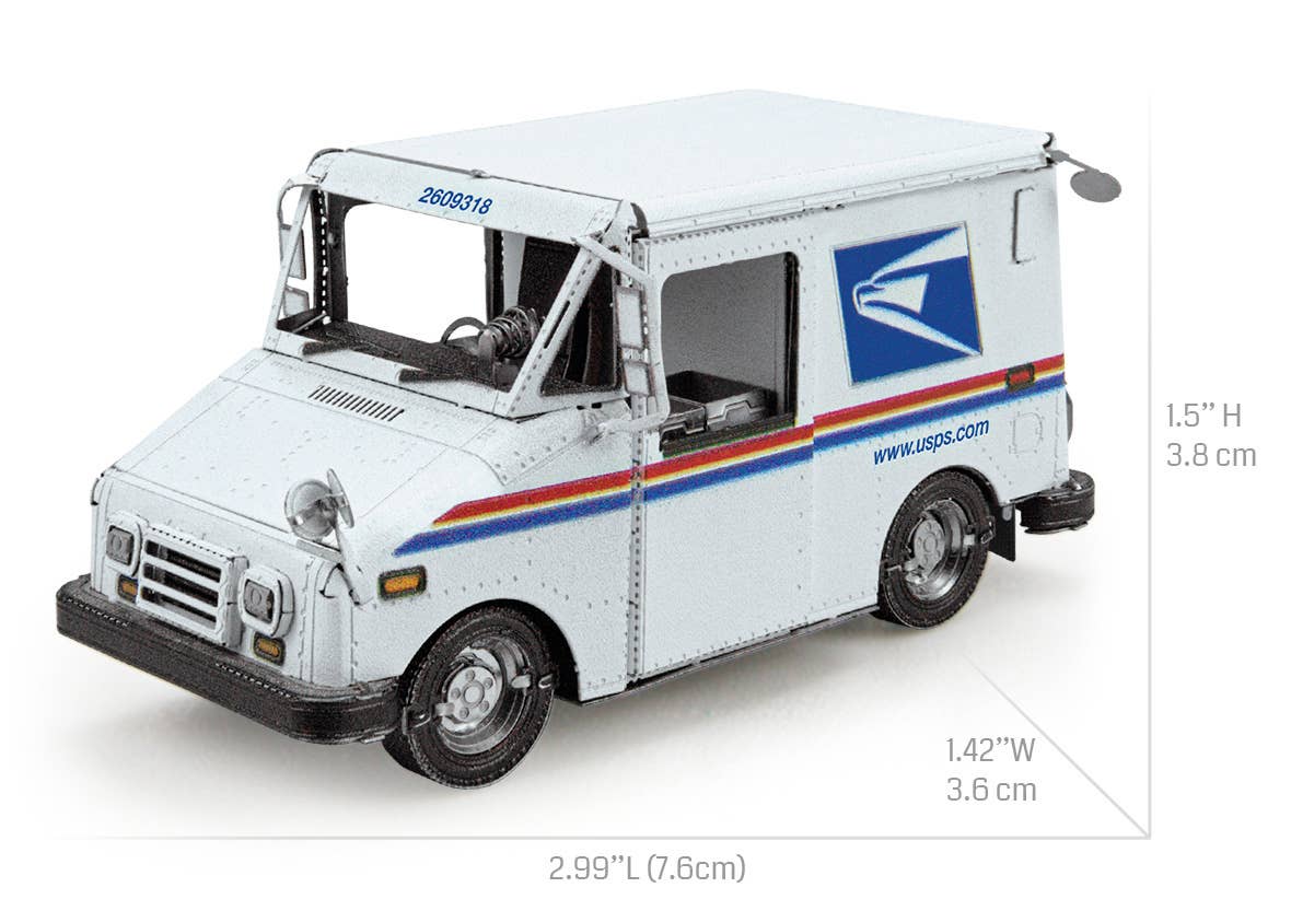 Metal Earth - Wholesale Decorative Tabletop Object - USPS LLV Mail Truck7