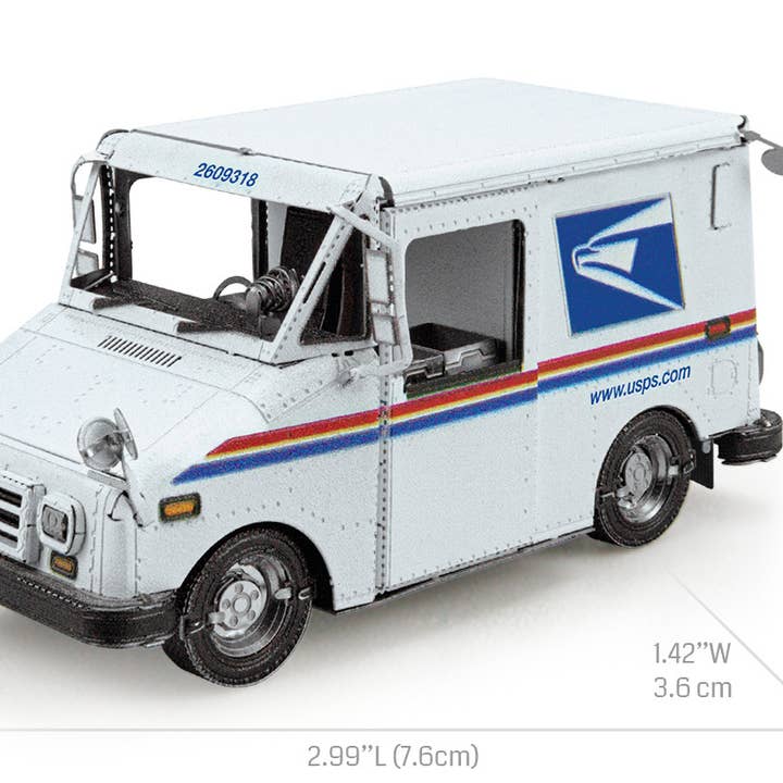 Metal Earth - Wholesale Decorative Tabletop Object - USPS LLV Mail Truck7