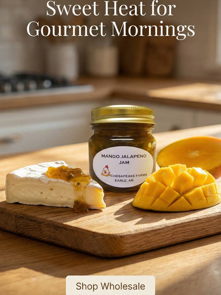 Confiture de Mangue et Jalapeño – Tartinade Gourmande Douce-Piquante en Petite Quantité pour la vente par Chesapeake Farms LLC