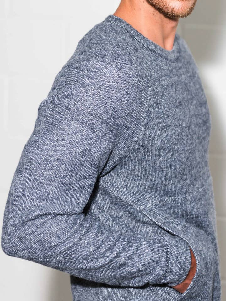 Mika Jaymes - Wholesale Sweatshirt – Men's - Men's Soft Knit Melange Kangaroo Pocket Pullover Sweater20