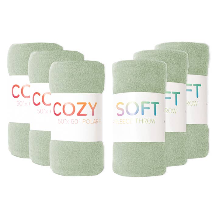 Arkwright Home - Wholesale Throw Blanket - Soft Fleece Throw Blankets, Color Options50