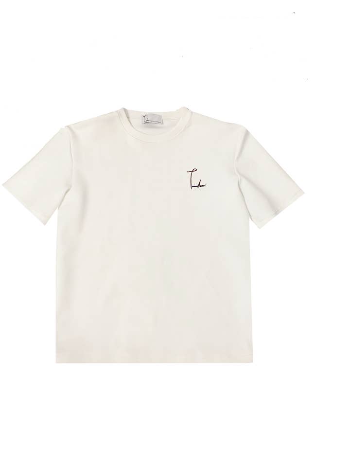 Ganz weißer charakteristischer Trainingsanzug - T-shirt für den Großhandel von Trimingham