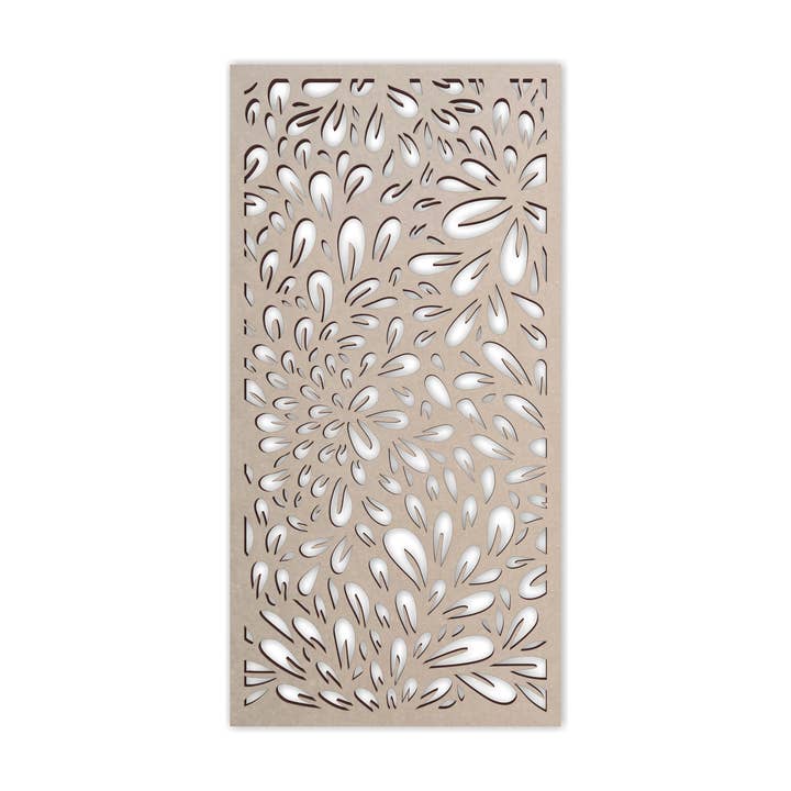 Rooster met houten bloemenpatroon - Mandala Wall Art voor wholesale door Jess and Jessica