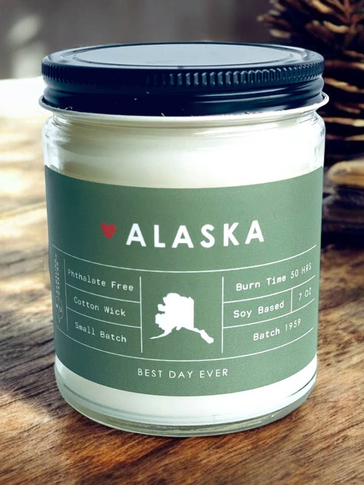 Alaska Candle for wholesale by Rambling Caravan