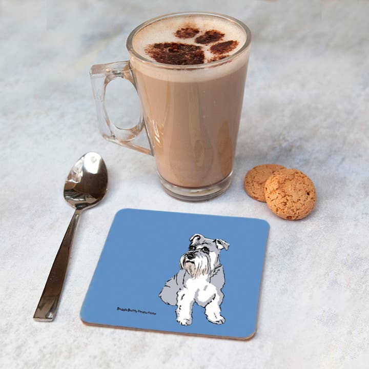 Schnauzer Glasunderlägg uppsättning 2 för wholesale av Buggle Betty Productions