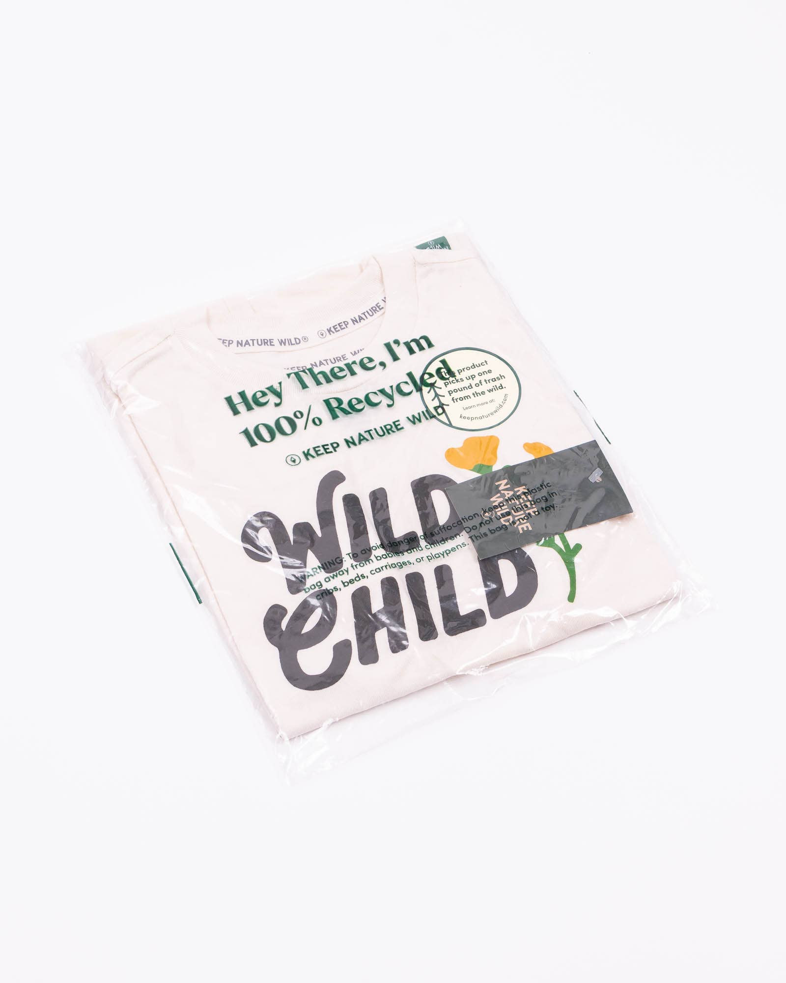 Keep Nature Wild - Wholesale Screen Printed T-Shirt - Kids - Wild Child Youth Tee | Natural6