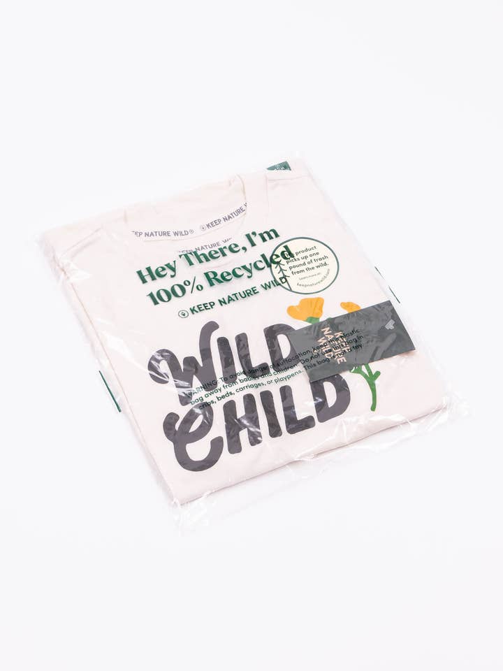 Keep Nature Wild - Wholesale Screen Printed T-Shirt - Kids - Wild Child Youth Tee | Natural6