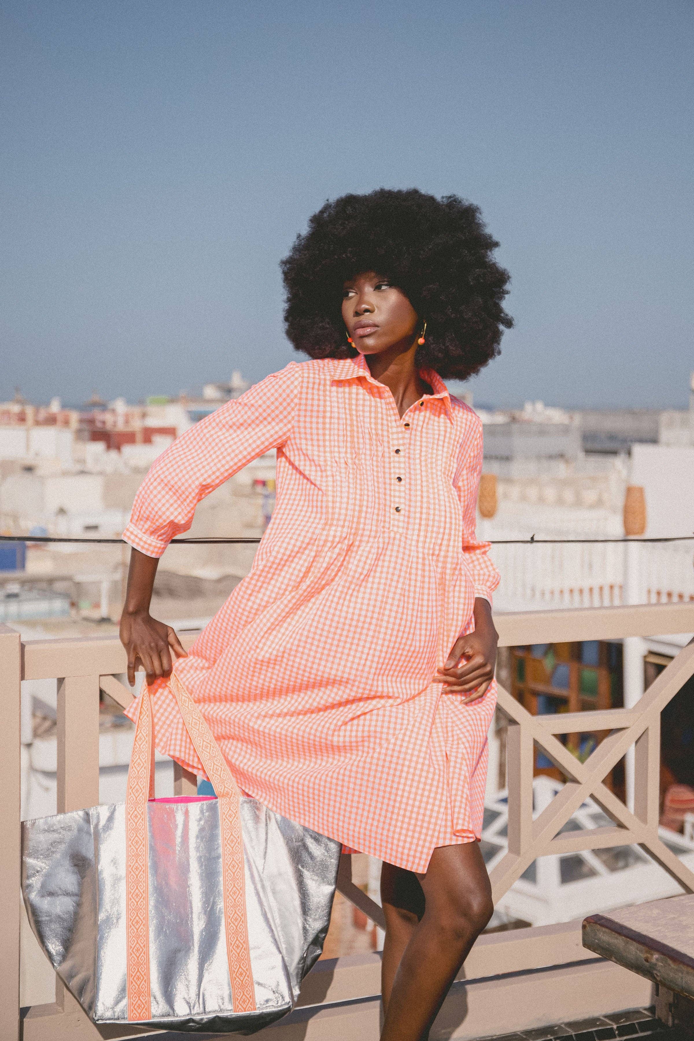 Cockatoo - Vente Sac de plage - ARGENT ÉCLATANT avec SAC DE PLAGE ORANGE4