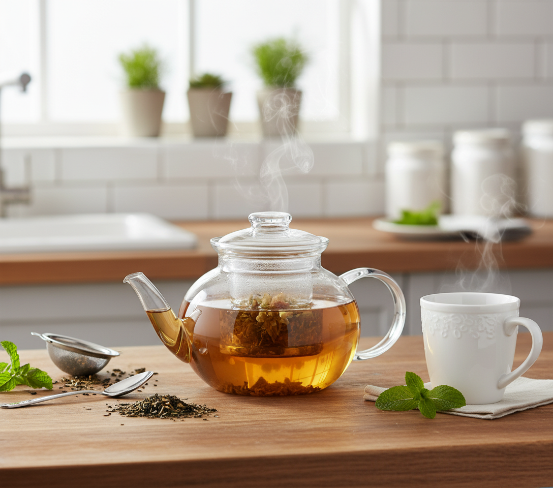 Kadra Kitchenware – wholesale Tekanna – Simax Eva tekanna i munblåst glas med pip 1 liter1