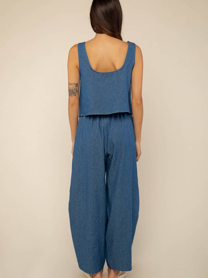 NLT - Wholesale Pants - Women's - Denim Lantern Pant | High Rise Barrel Jeans