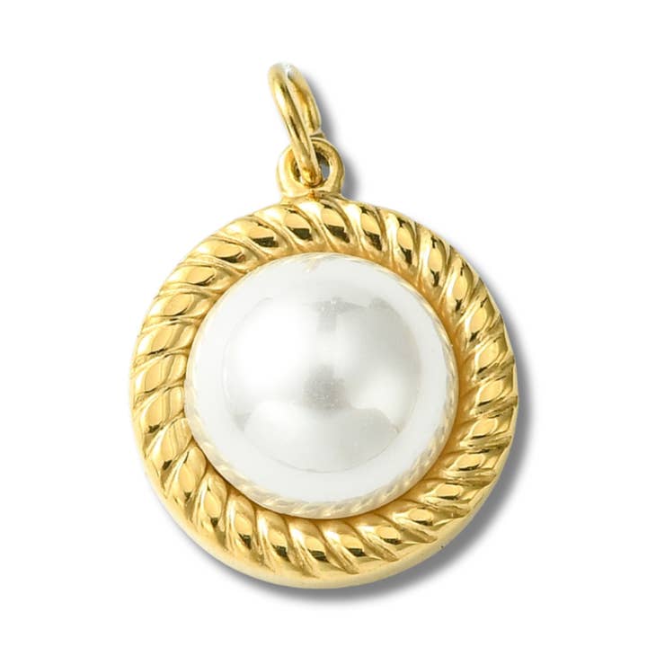 Pearl Shell Charm for wholesale by Love, Paige Designs